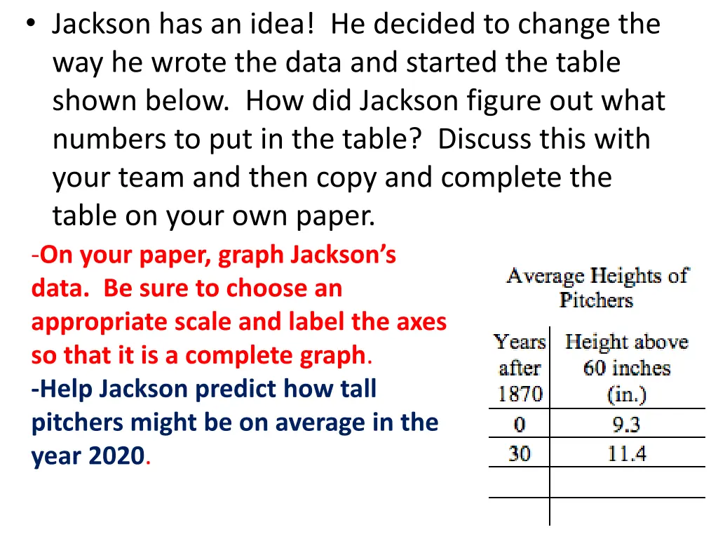 jackson has an idea he decided to change