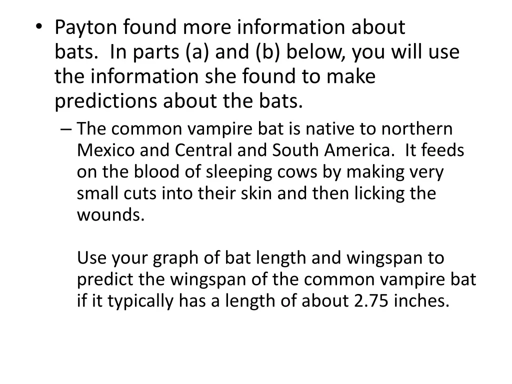 payton found more information about bats in parts