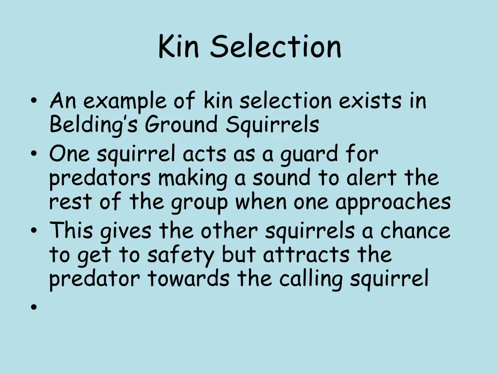 kin selection 1