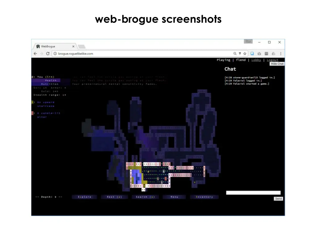 web brogue screenshots 1