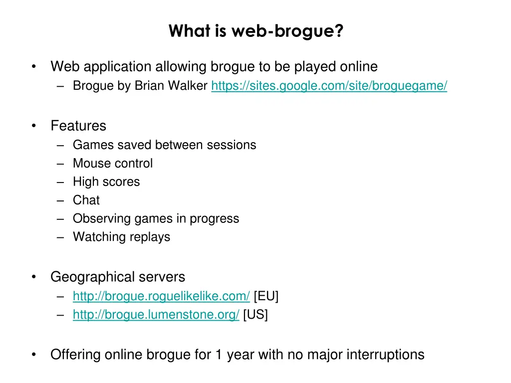 what is web brogue