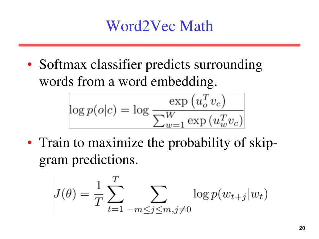 word2vec math