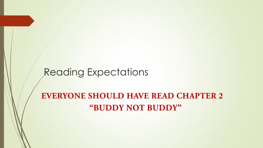 reading expectations