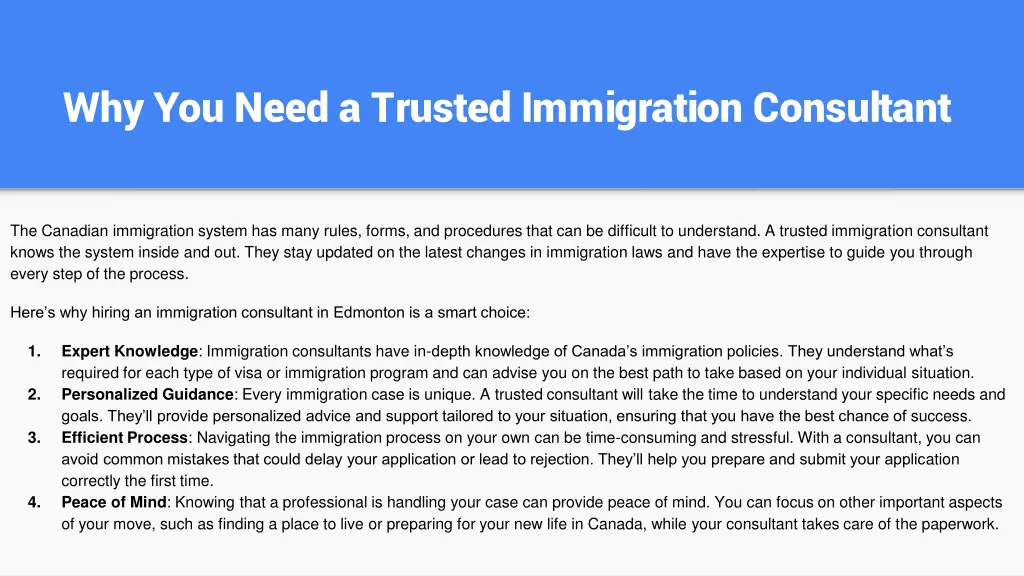 why you need a trusted immigration consultant