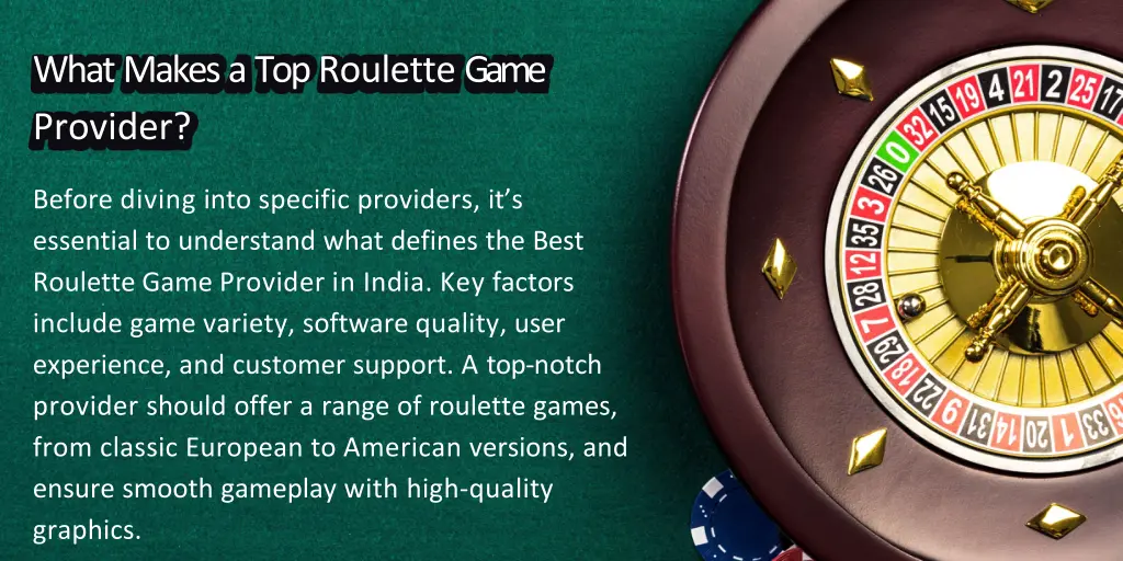 what makes a top roulette game provider