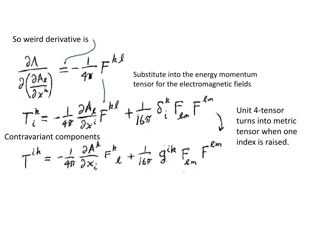 so weird derivative is