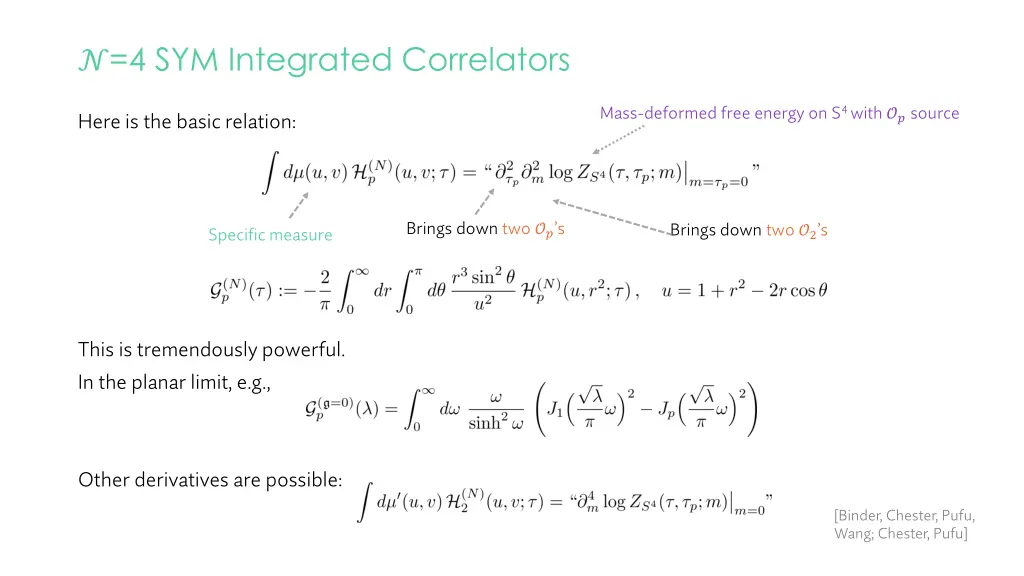 4 sym integrated correlators 1