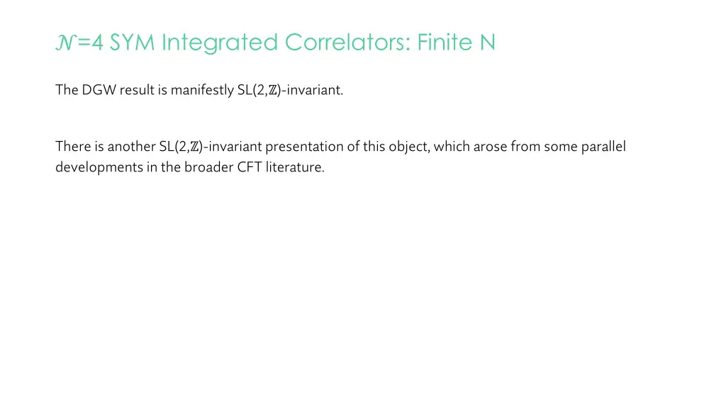 4 sym integrated correlators finite n 1