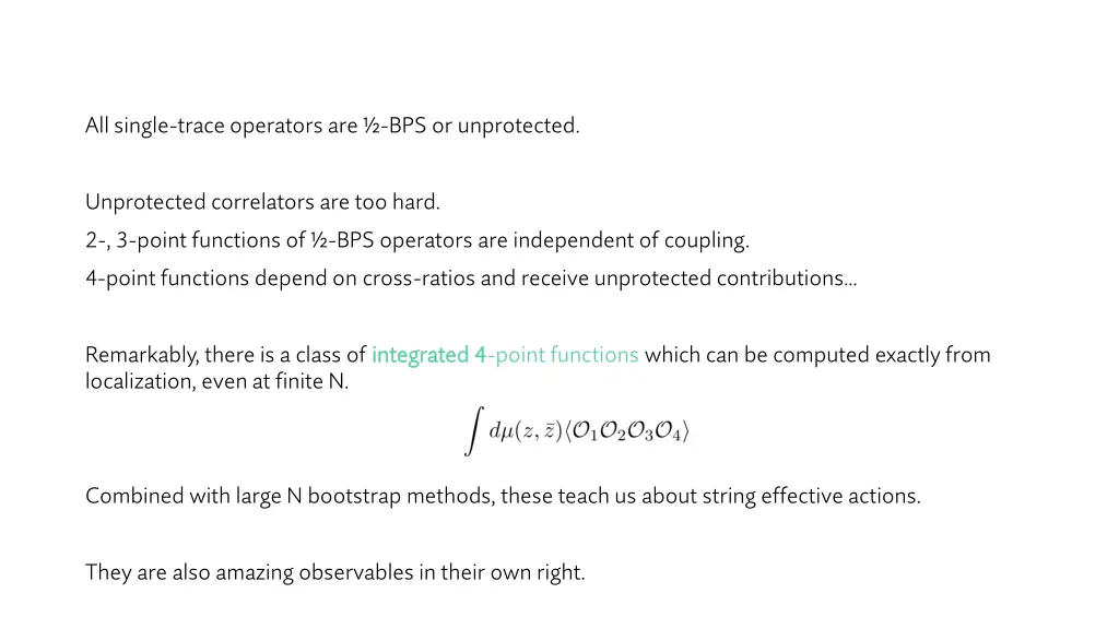 all single trace operators are bps or unprotected