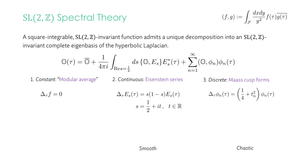 sl 2 spectral theory 2