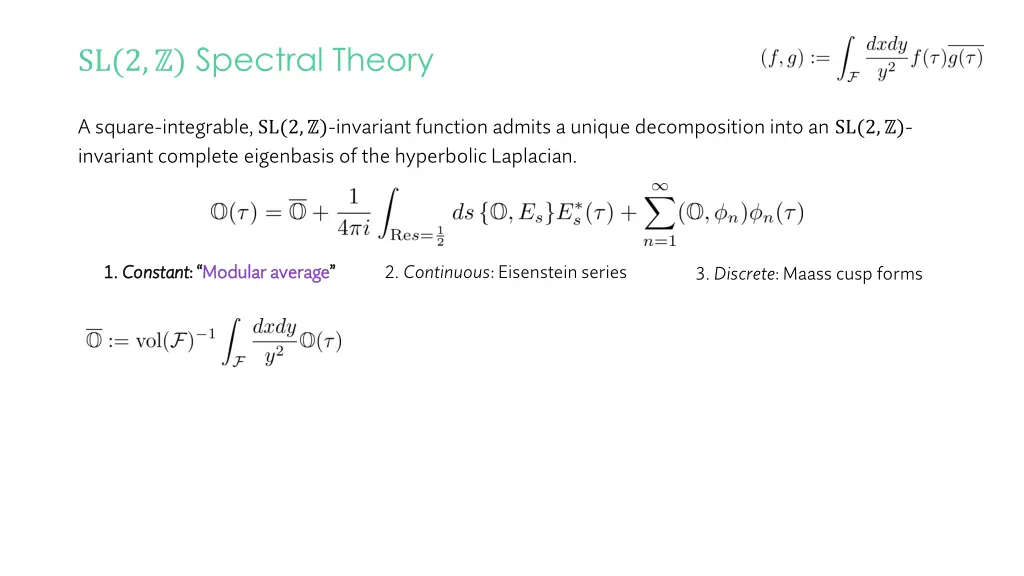 sl 2 spectral theory 4