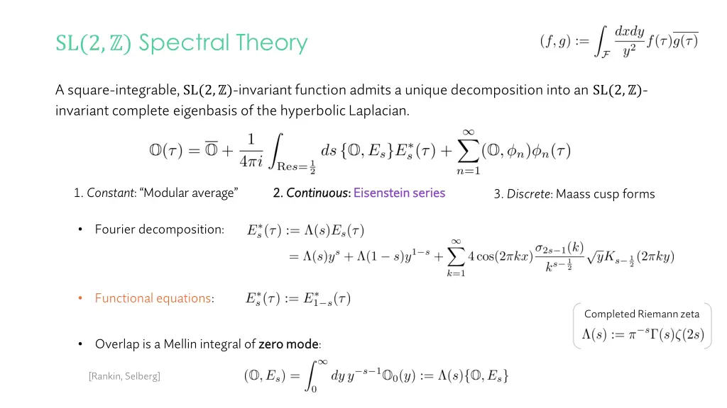 sl 2 spectral theory 5