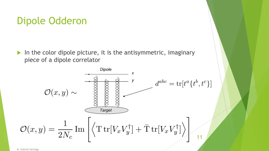 dipole odderon