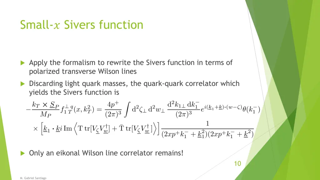 small sivers function