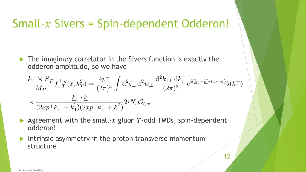 small sivers spin dependent odderon