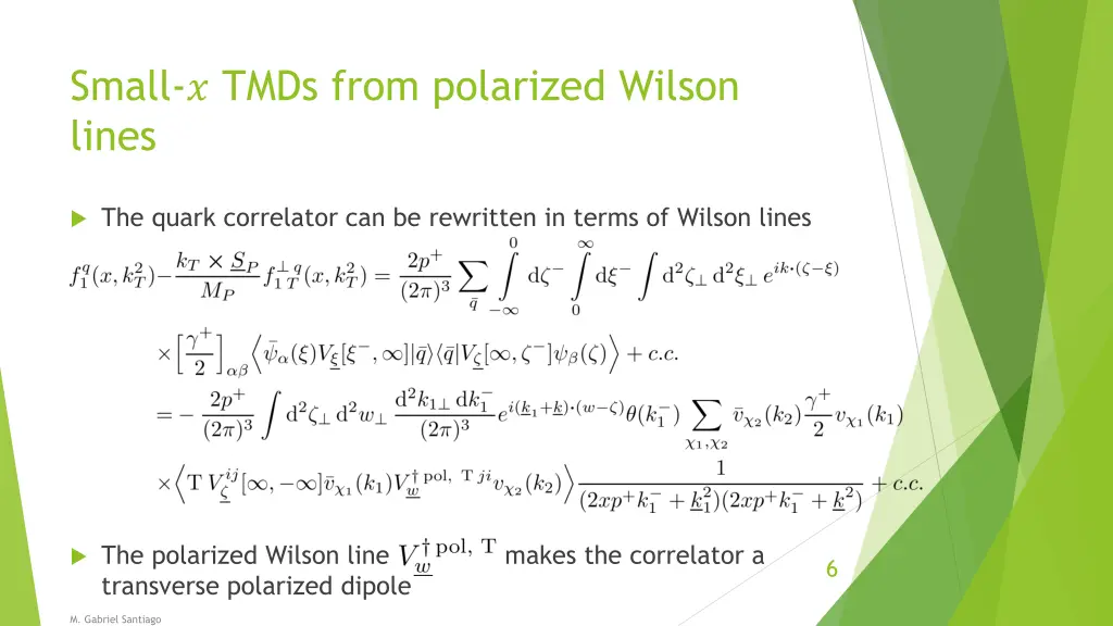 small tmds from polarized wilson lines 1