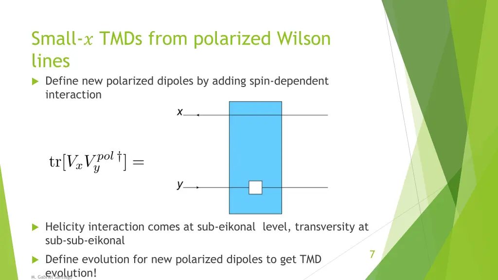 small tmds from polarized wilson lines define