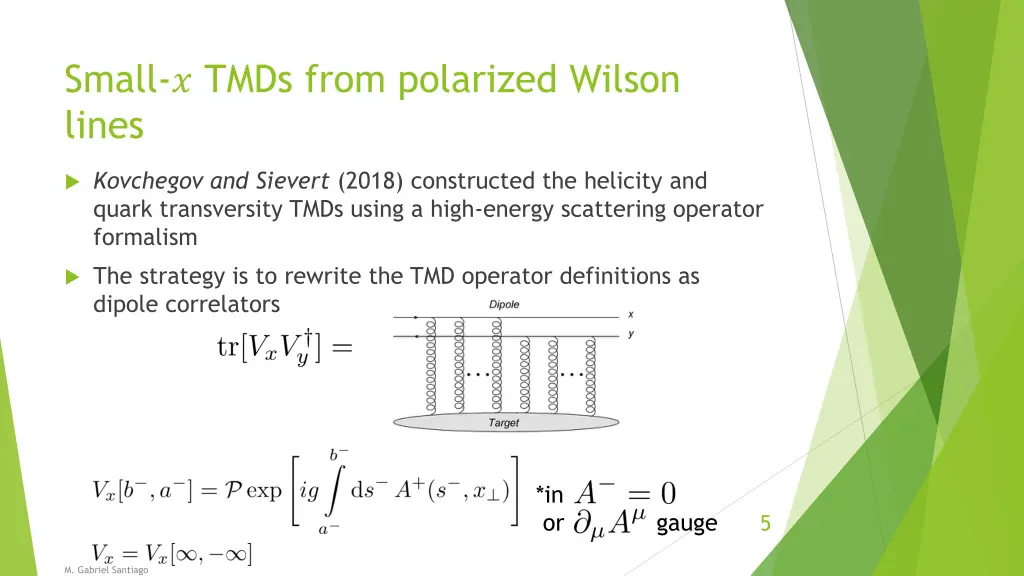 small tmds from polarized wilson lines