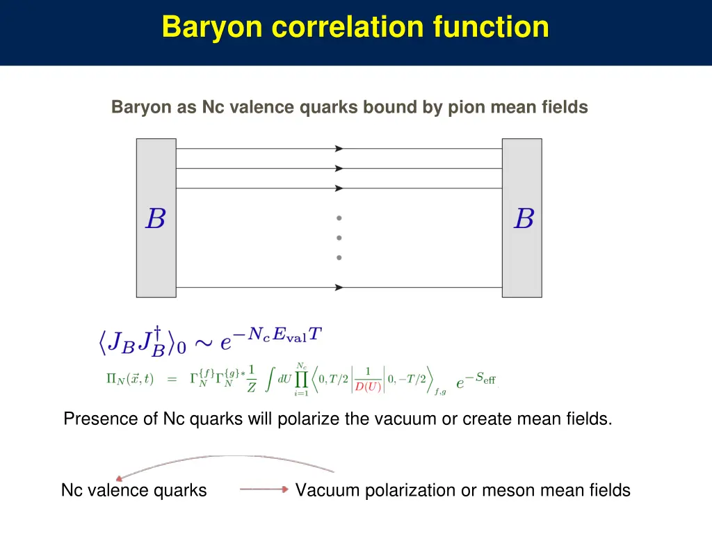 baryon correlation function