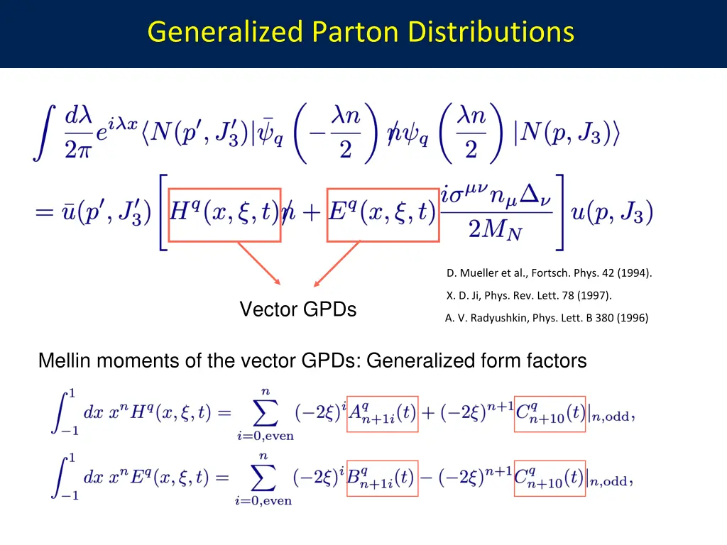 generalized parton distributions