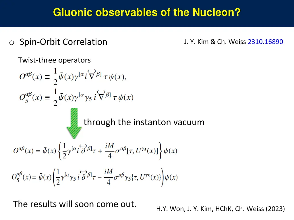 gluonic observables of the nucleon 1