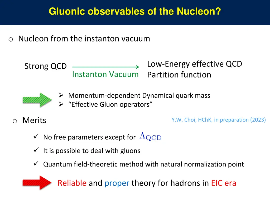 gluonic observables of the nucleon