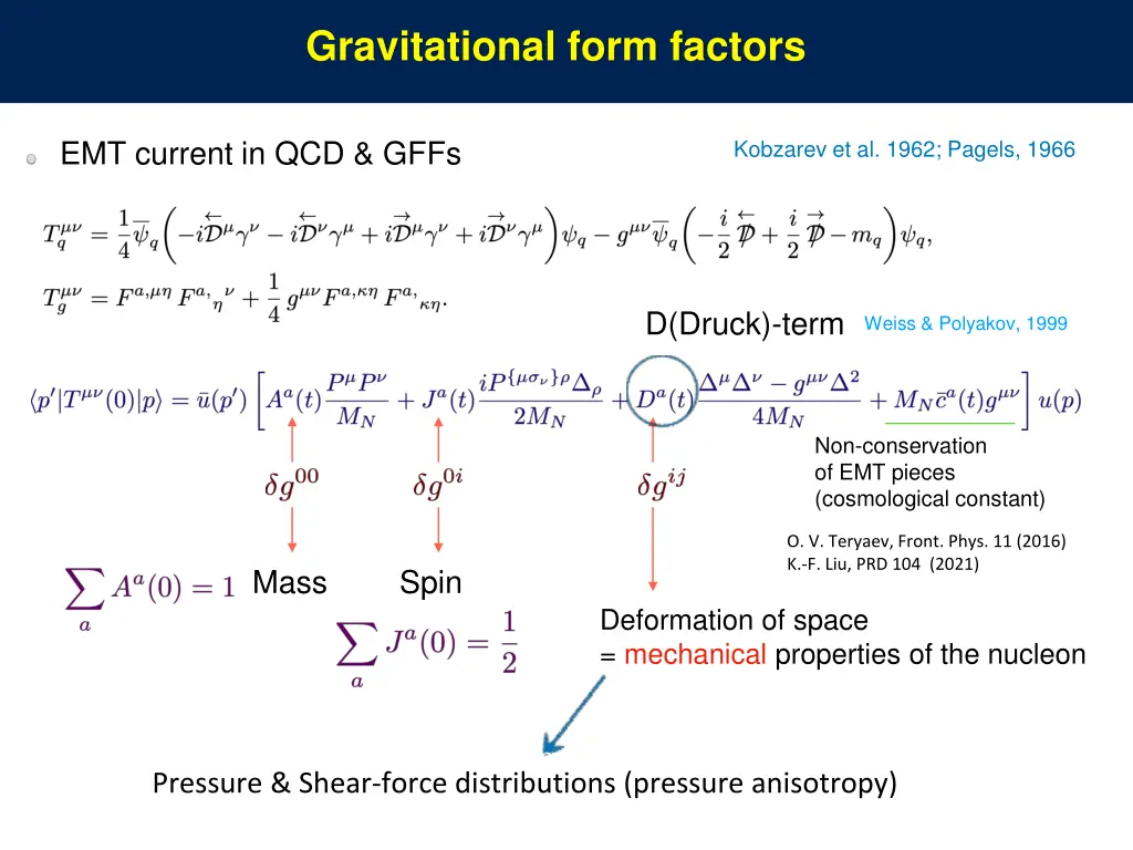 gravitational form factors