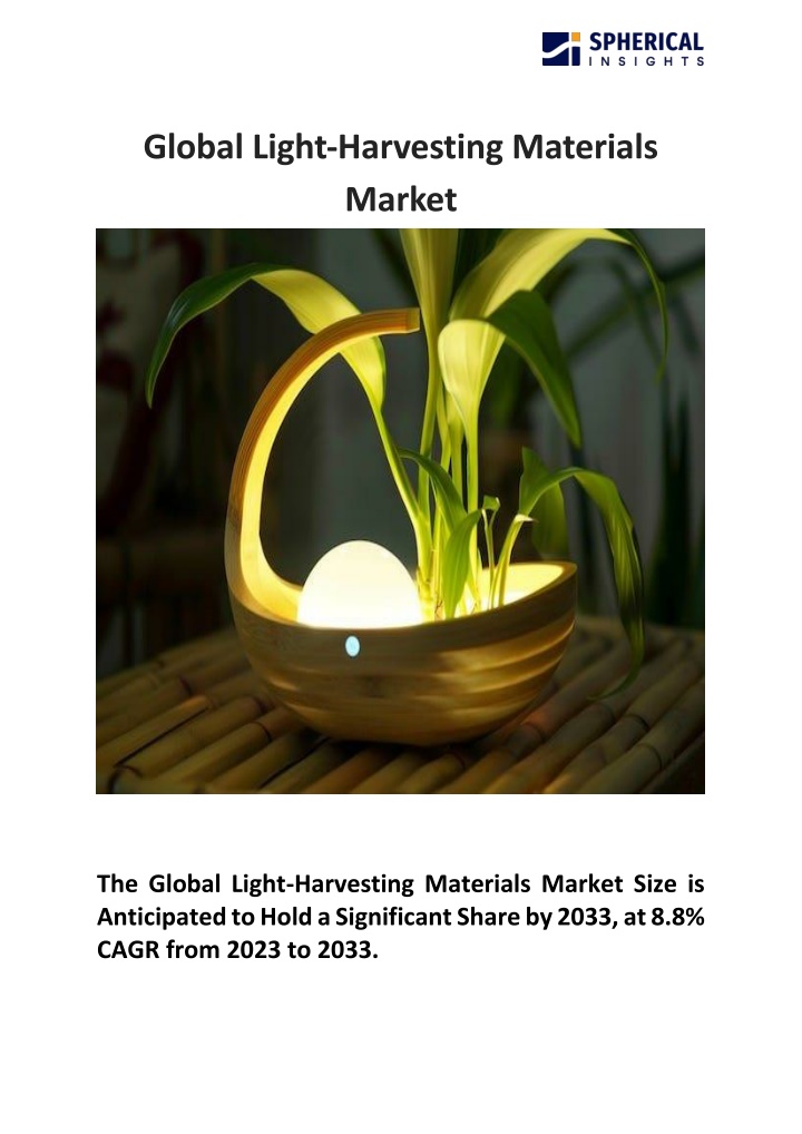 global light harvesting materials market