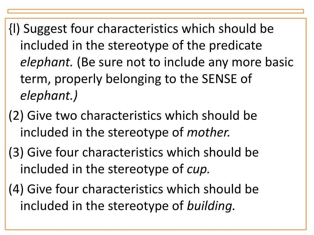 l suggest four characteristics which should