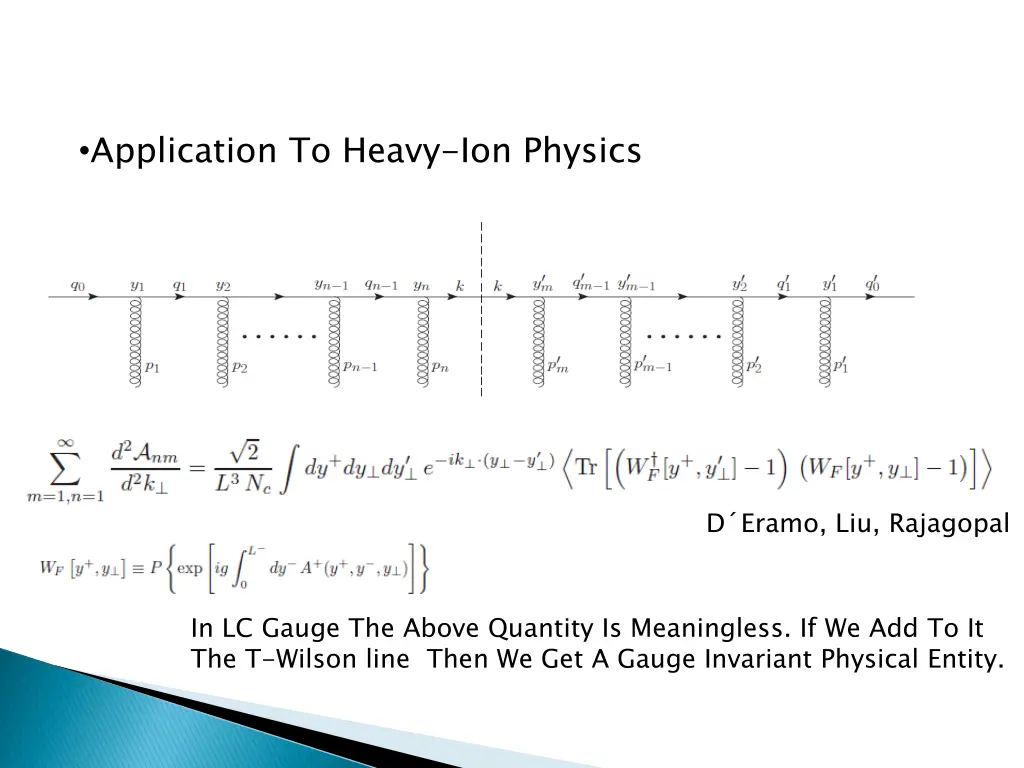 application to heavy ion physics