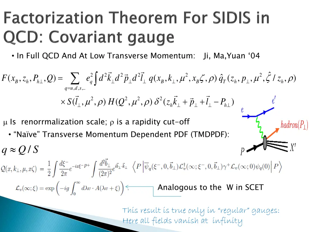 in full qcd and at low transverse momentum 1