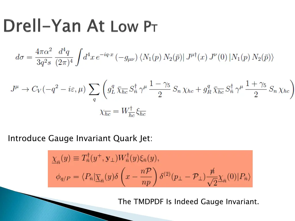 introduce gauge invariant quark jet