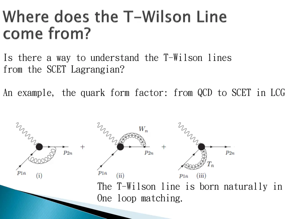 is there a way to understand the t wilson lines