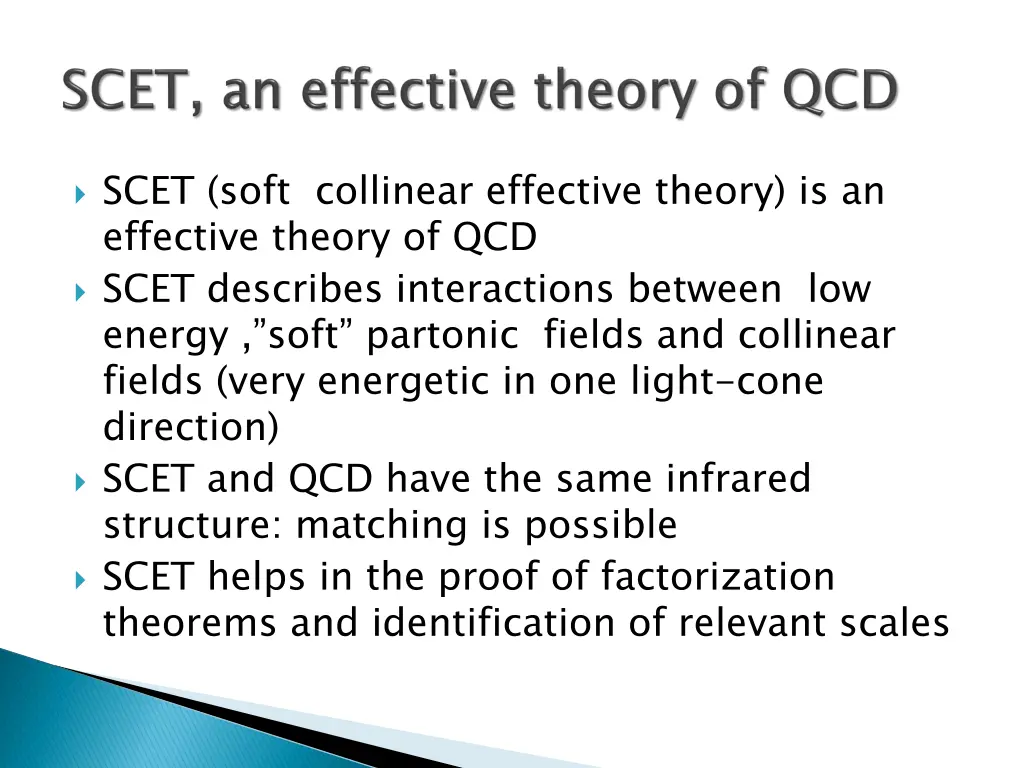 scet soft collinear effective theory