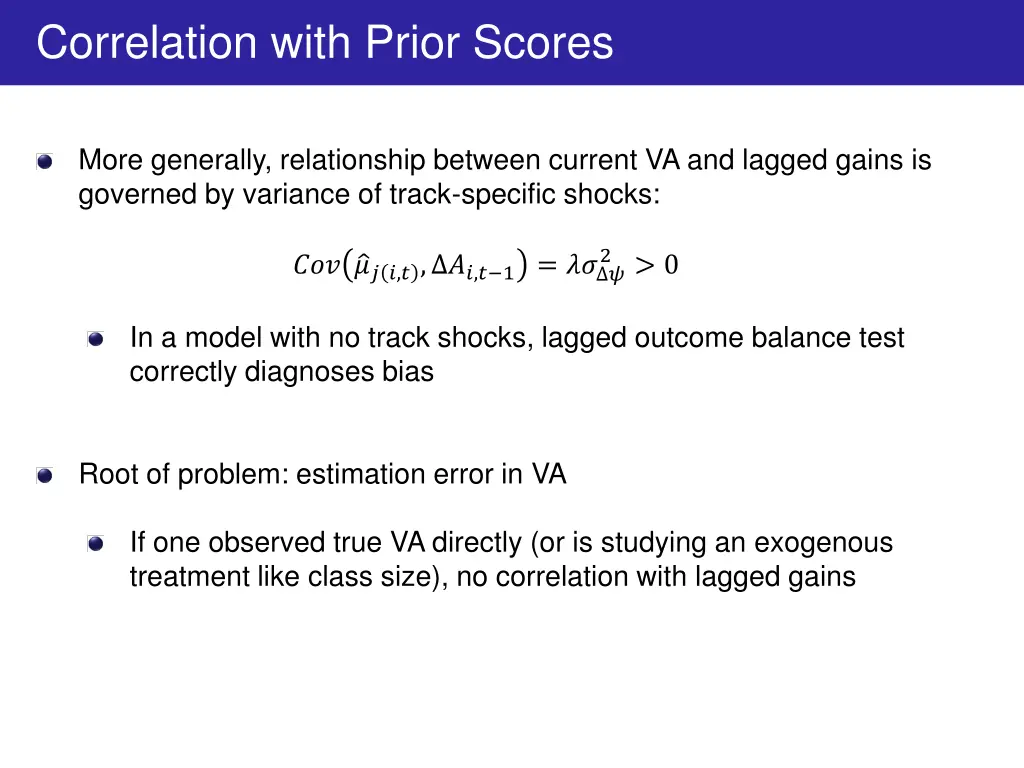 correlation with prior scores 2