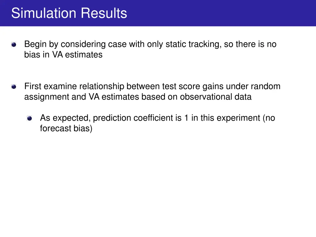 simulation results