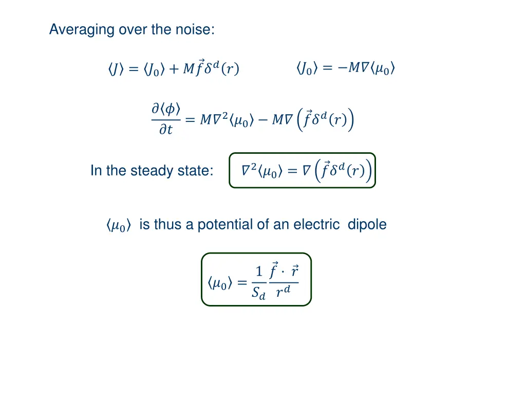 averaging over the noise