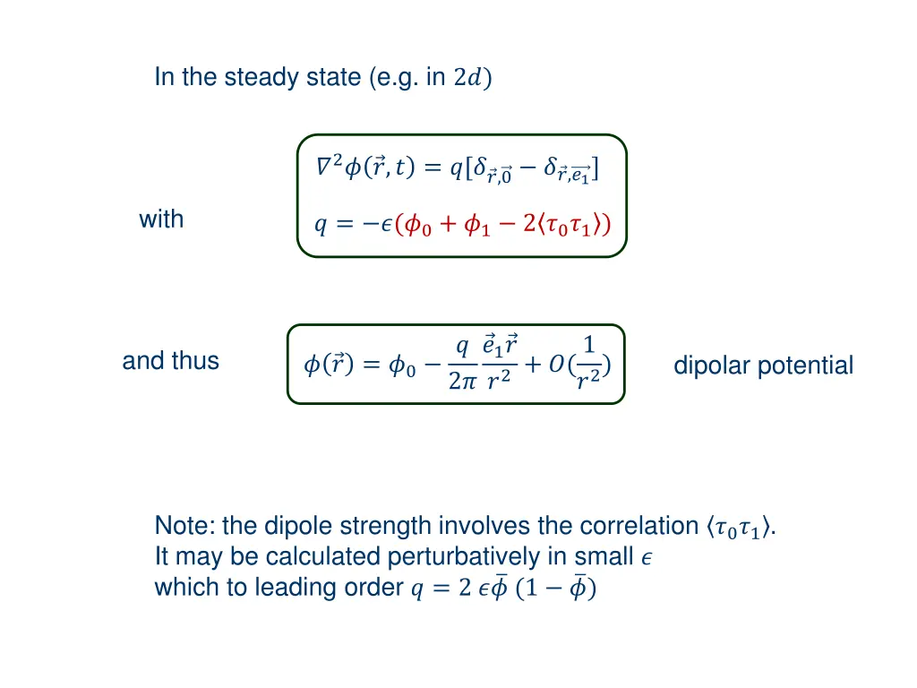 in the steady state e g in 2 1