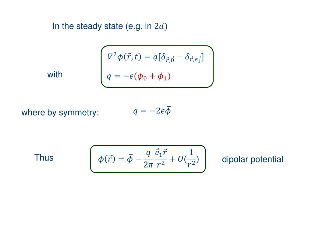 in the steady state e g in 2