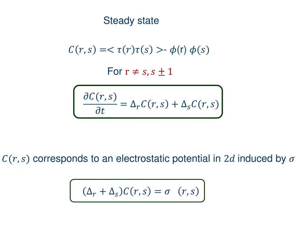 steady state