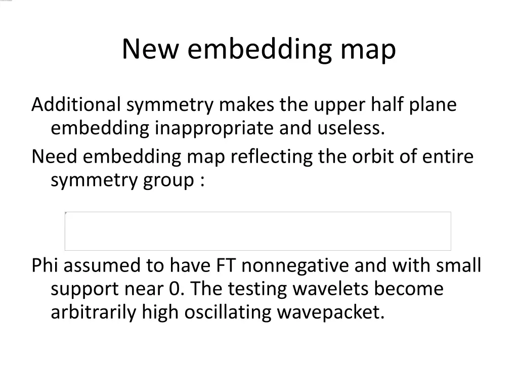 new embedding map