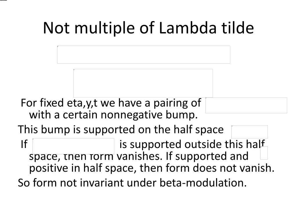 not multiple of lambda tilde