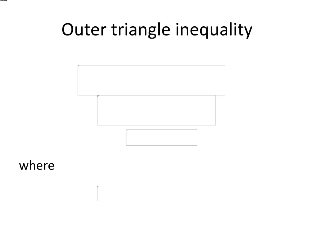 outer triangle inequality