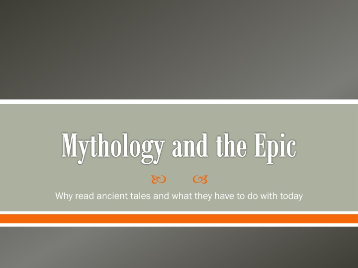 mythology and the epic