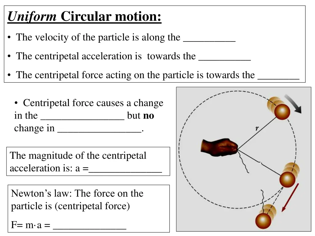 uniform circular motion 1