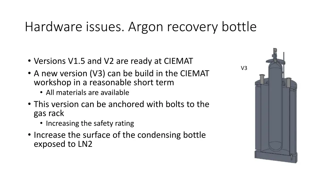 hardware issues argon recovery bottle 1