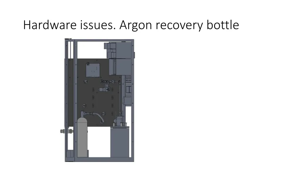 hardware issues argon recovery bottle 2