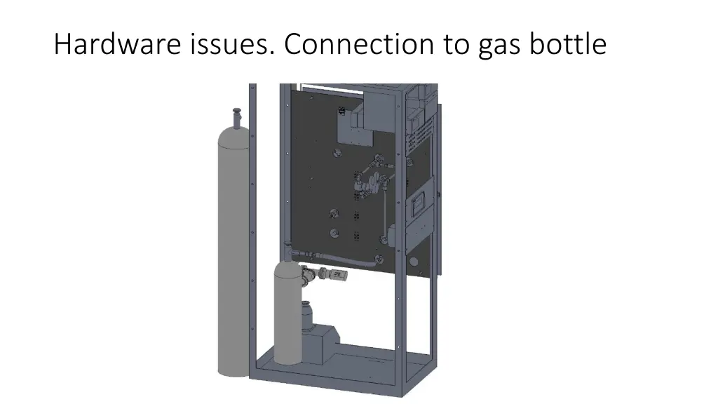 hardware issues connection to gas bottle 1