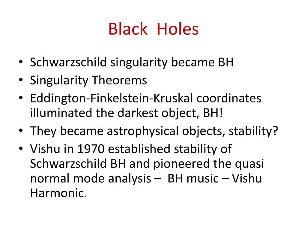 black holes