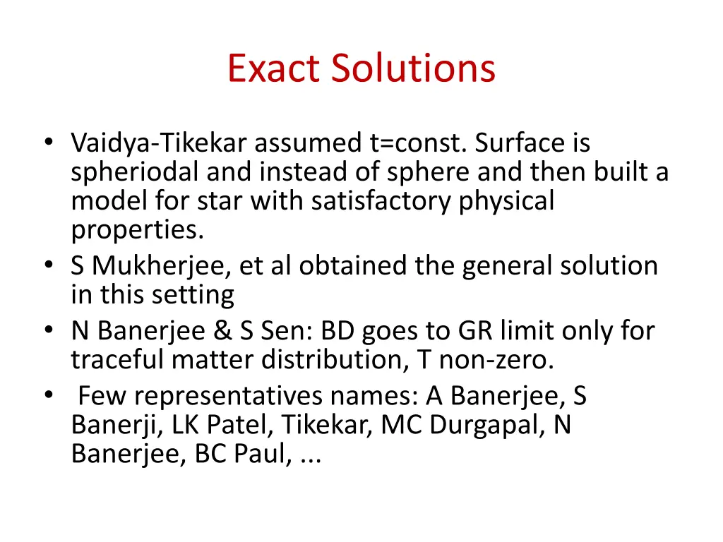 exact solutions 1